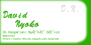 david nyoko business card